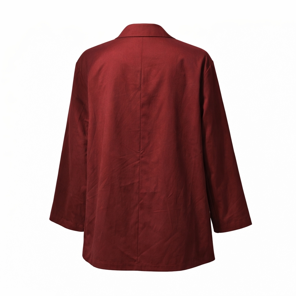 Shein Women's Burgundy Single Button Blazer - Like New - Picture 5 of 6
